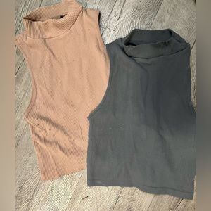 Zara ribbed crop top bundle